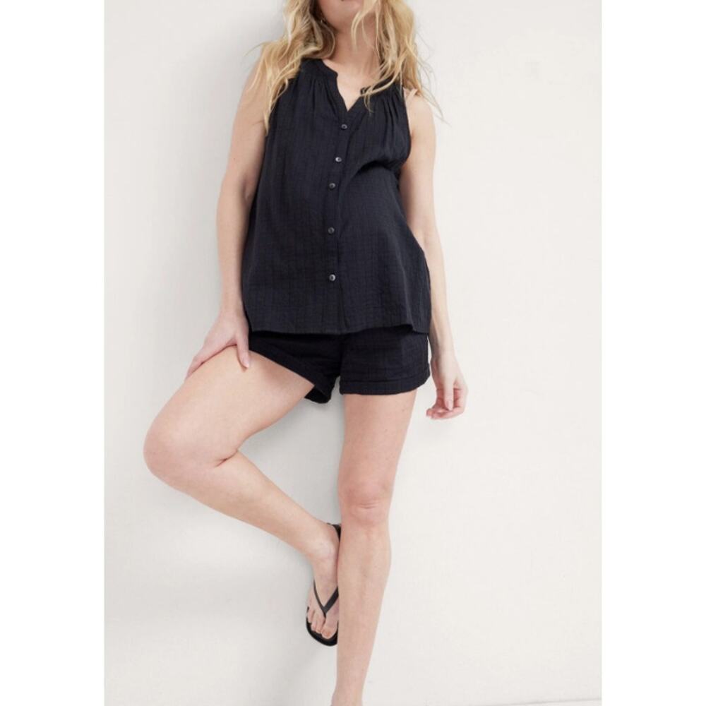 Hatch 'The Cassie' Black Halter Top Size 4